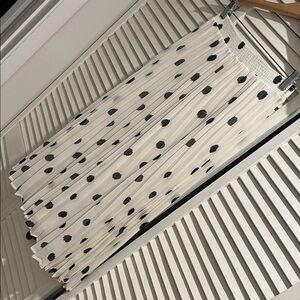 a new day Black and White Polka Dot A-Line Skirt